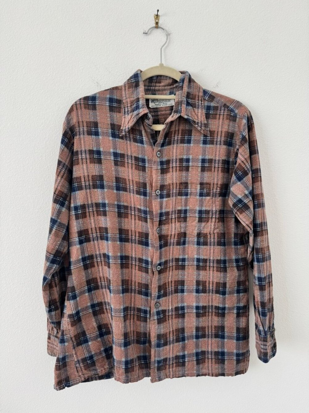 Vintage 1970s/1980s K Mart Plaid Button Up Shirt